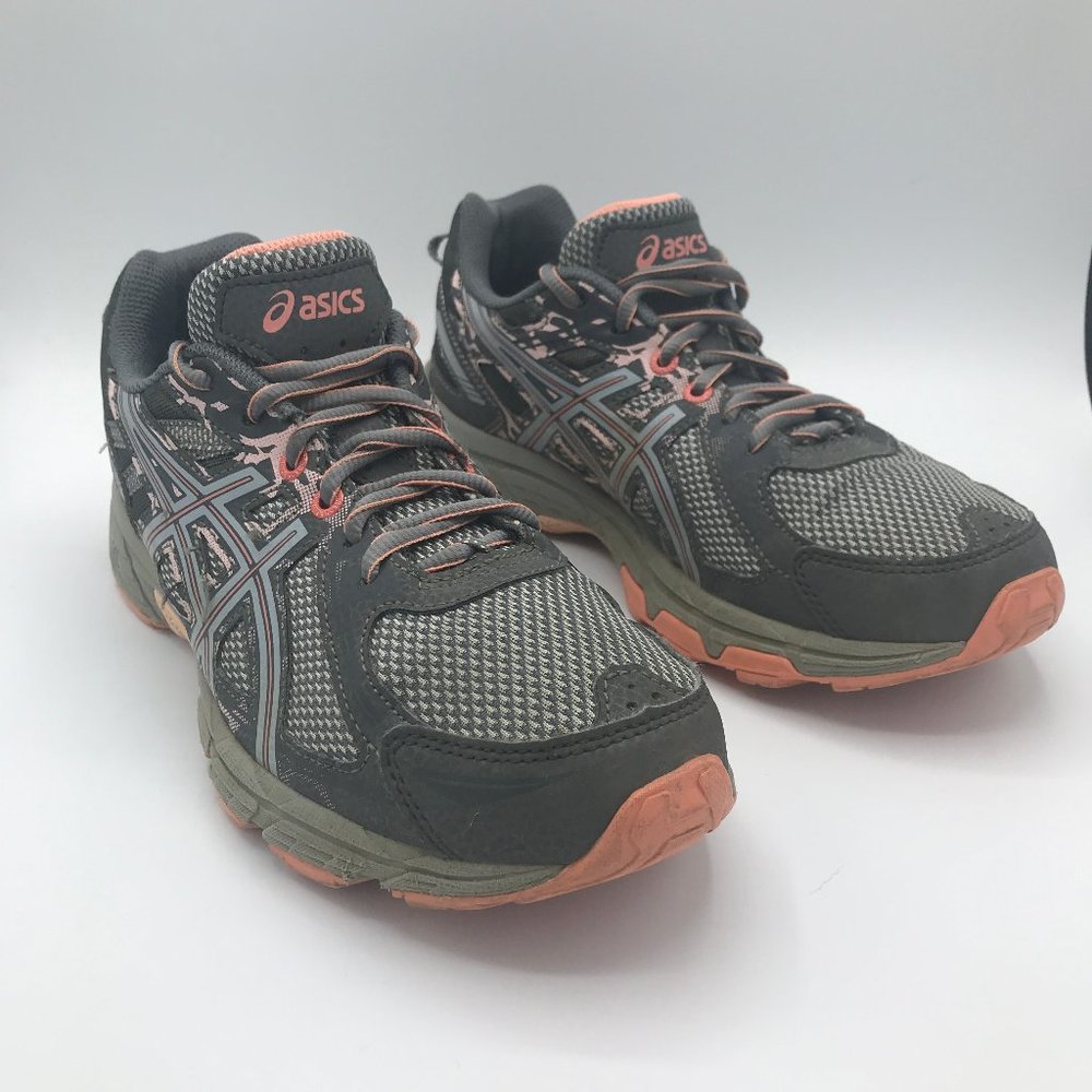 ASICS Womens Venture 6 Gray Running Shoes Size 9
